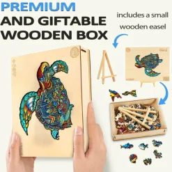 Woodbests - Resolute Turtle Wooden Jigsaw Puzzle (250-300pcs)