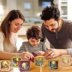 Woodbests - Snow Mountain Hut Kit - 3D Wooden Puzzle Night Light